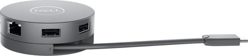 DELL 7-in-1 USB-C Travel Hub DA310. Black - ONLINE ONLY
