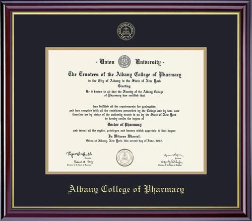 Albany College of Pharmacy and Health Sciences 11 x 14 Windsor Diploma Frame