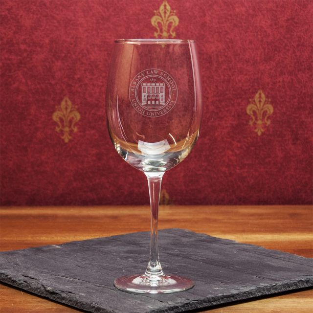 Albany Law School 19 Oz. Wine Glass