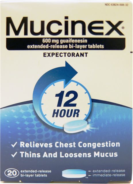 Mucinex Cough and Cold relief 20ct Tablets